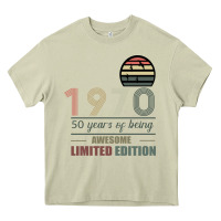 Mossy Vintage 1970 Limited Edition 50 Years Of Being Awe Heavy Core Tee - Bettercallsaul