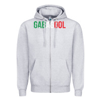 Heather Grey Gabagool New Jersey Italian Flag Food Sicilian Cap Zipper Hoodie - longCreatives