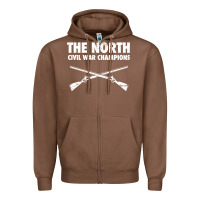 Chestnut History - American Civil War North Union Zipper Hoodie - longCreatives