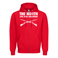 Red History - American Civil War North Union Zipper Hoodie - longCreatives