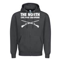 Smoke History - American Civil War North Union Zipper Hoodie - longCreatives