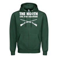 Sports Green History - American Civil War North Union Zipper Hoodie - longCreatives