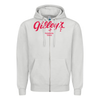 Dove Grey GILLEY S BAR URBAN COWBOY GILLEYS TEXAS Zipper Hoodie - longCreatives