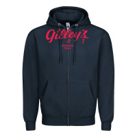 Navy GILLEY S BAR URBAN COWBOY GILLEYS TEXAS Zipper Hoodie - longCreatives
