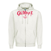 Oatmeal Heather GILLEY S BAR URBAN COWBOY GILLEYS TEXAS Zipper Hoodie - longCreatives