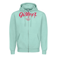 Seafoam GILLEY S BAR URBAN COWBOY GILLEYS TEXAS Zipper Hoodie - longCreatives