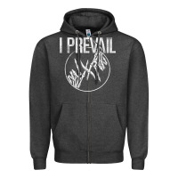 Charcoal Heather I Prevail  Skeleton Hands  Official Merchandise Premium Zipper Hoodie - longCreatives