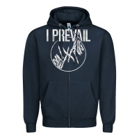 Navy I Prevail  Skeleton Hands  Official Merchandise Premium Zipper Hoodie - longCreatives