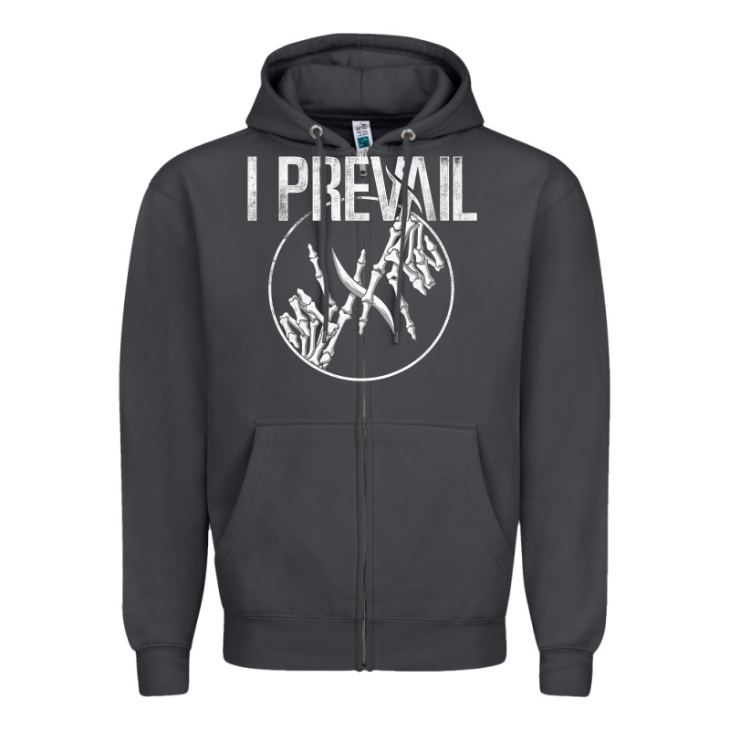 I Prevail  Skeleton Hands  Official Merchandise Premium Zipper Hoodie by longCreatives | Teevron