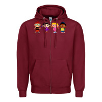 Burgundy Little Einsteins Zipper Hoodie - longCreatives