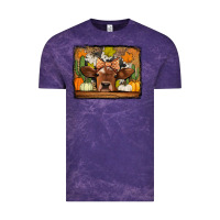 Cloud Purple fall cow Vintage Tee - Jasminsmagicworld