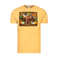 Vintage Mustard fall cow Vintage Tee - Jasminsmagicworld
