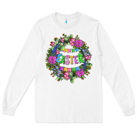White Easter Day Flower Easter Long Sleeve Tee - OliviaCreatesArt