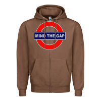 Chestnut Mind The Gap Zipper Hoodie - longCreatives