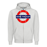 Dove Grey Mind The Gap Zipper Hoodie - longCreatives