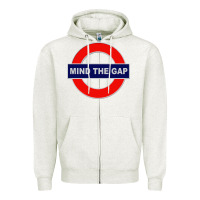 Oatmeal Heather Mind The Gap Zipper Hoodie - longCreatives