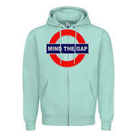 Seafoam Mind The Gap Zipper Hoodie - longCreatives