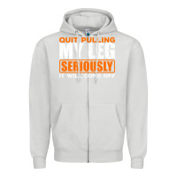 Dove Grey Quit Pulling My Leg Ampu Wheelchair Prosthetic Zipper Hoodie - longCreatives