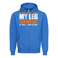 True Royal Quit Pulling My Leg Ampu Wheelchair Prosthetic Zipper Hoodie - longCreatives