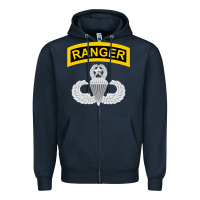 Navy Ranger and Airborne Master Zipper Hoodie - longCreatives