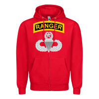 Red Ranger and Airborne Master Zipper Hoodie - longCreatives