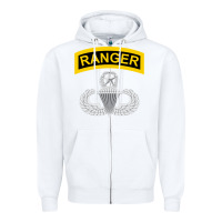 White Ranger and Airborne Master Zipper Hoodie - longCreatives
