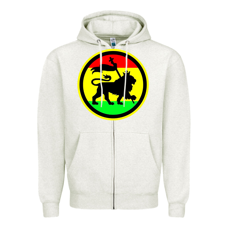 Rasta Lion Zipper Hoodie by longCreatives | Teevron