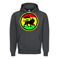 Smoke Rasta Lion Zipper Hoodie - longCreatives