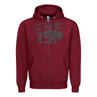 Burgundy Turnpike Copy Zipper Hoodie - longCreatives