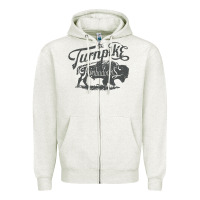Oatmeal Heather Turnpike Copy Zipper Hoodie - longCreatives