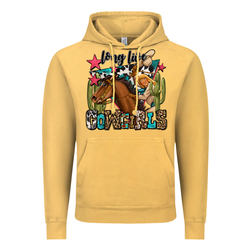 Long Live Cowgirls Vintage Hoodie by OliviaCreatesArt | Teevron
