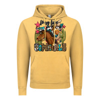Vintage Mustard long live cowgirls Vintage Hoodie - OliviaCreatesArt