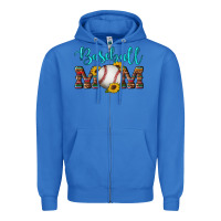 True Royal western leopard serape wooden sunflowers  turquoise glitter mom baseba Zipper Hoodie - Artiststas