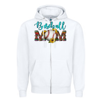 White western leopard serape wooden sunflowers  turquoise glitter mom baseba Zipper Hoodie - Artiststas