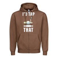 Chestnut I'd Tap That TFunny Golf Zipper Hoodie - longCreatives