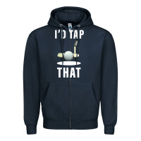 Navy I'd Tap That TFunny Golf Zipper Hoodie - longCreatives