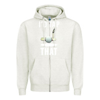 Oatmeal Heather I'd Tap That TFunny Golf Zipper Hoodie - longCreatives