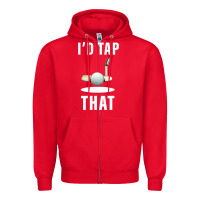Red I'd Tap That TFunny Golf Zipper Hoodie - longCreatives