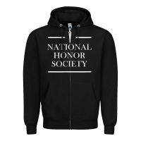 Black National Honor Society Torch Zipper Hoodie - longCreatives