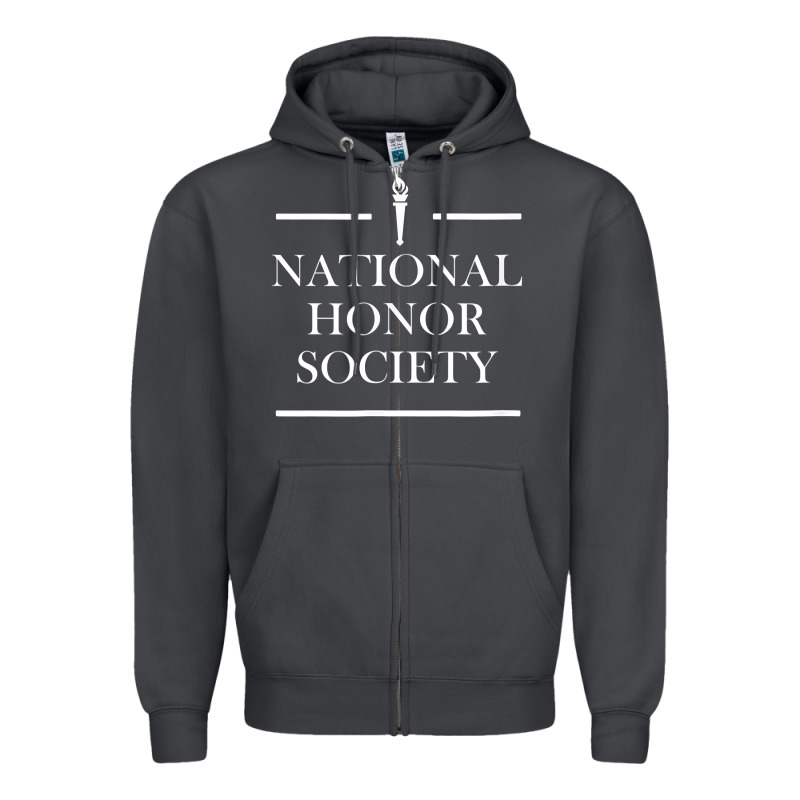 National Honor Society Torch Zipper Hoodie by longCreatives | Teevron