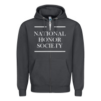 Smoke National Honor Society Torch Zipper Hoodie - longCreatives