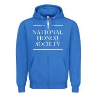 True Royal National Honor Society Torch Zipper Hoodie - longCreatives