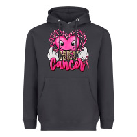 Hey Cancer With Middle Fingers Heavyweight Hoodie | Teevron