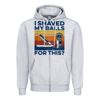 Heather Grey Nice I Shaved My Balls For This Vintage Zipper Hoodie - longCreatives