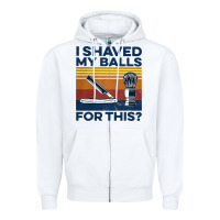 White Nice I Shaved My Balls For This Vintage Zipper Hoodie - longCreatives