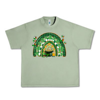 Oil Green St. Patrick's rainbow Urban Heavy Tee - CowGirlArtShop