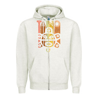 Oatmeal Heather Taino Sun Boricua Vintage Taino Gift of Puerto Rico Zipper Hoodie - longCreatives