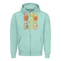 Seafoam Taino Sun Boricua Vintage Taino Gift of Puerto Rico Zipper Hoodie - longCreatives