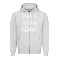 Dove Grey Retro Three England Lions Vintage Souvenir Zipper Hoodie - longCreatives