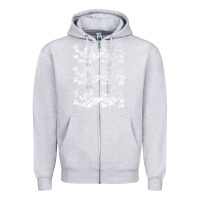 Heather Grey Retro Three England Lions Vintage Souvenir Zipper Hoodie - longCreatives